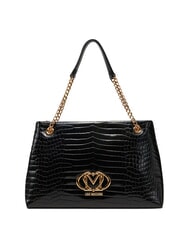 LOVE MOSCHINO SHINY CROCO Borsa shopping a spalla - Borse Donna