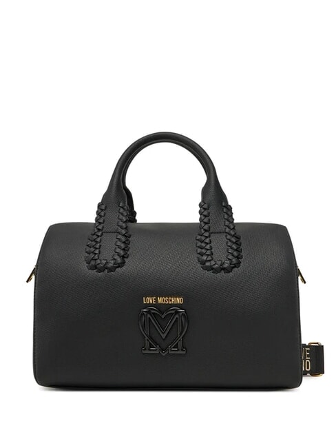 LOVE MOSCHINO BRAIDED Borsa a bauletto con tracolla Nero - Borse Donna