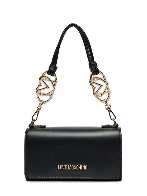 LOVE MOSCHINO JEWEL Borsa a spalla con flap Nero - Borse Donna