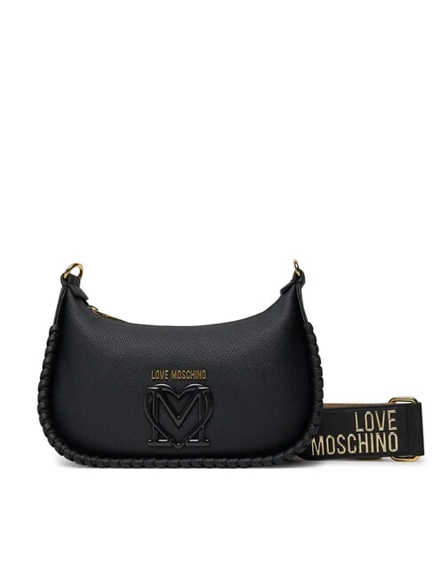 LOVE MOSCHINO BRAIDED Borsa a tracolla Nero - Borse Donna