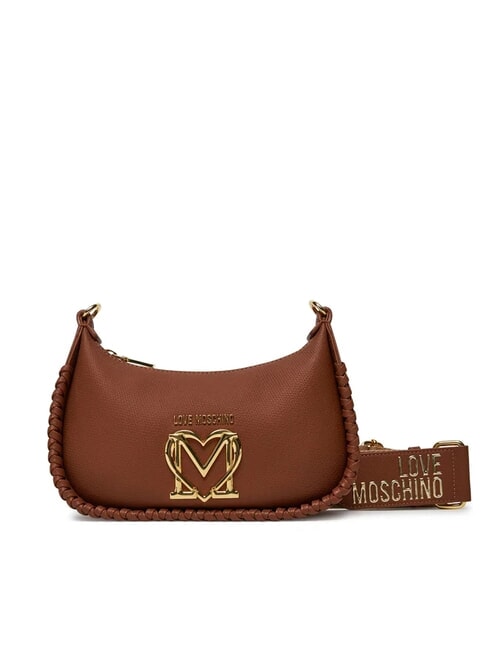 LOVE MOSCHINO BRAIDED Borsa a tracolla cammello - Borse Donna