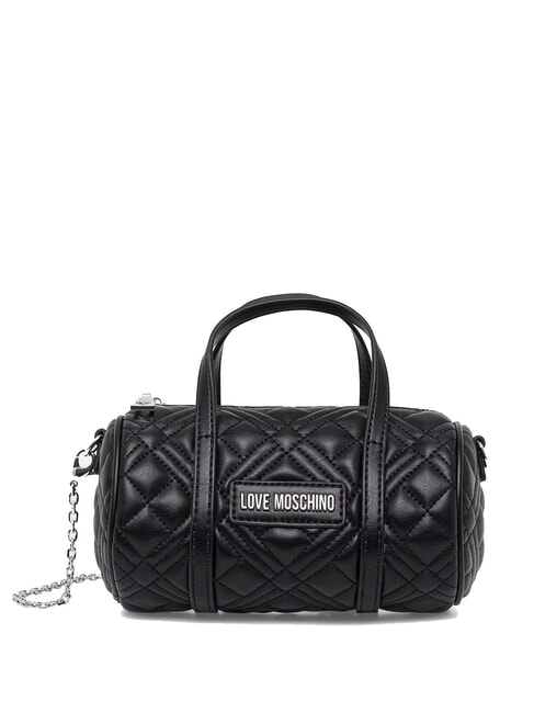 LOVE MOSCHINO QUILTED Borsa a bauletto con tracolla Nero/nero - Borse Donna