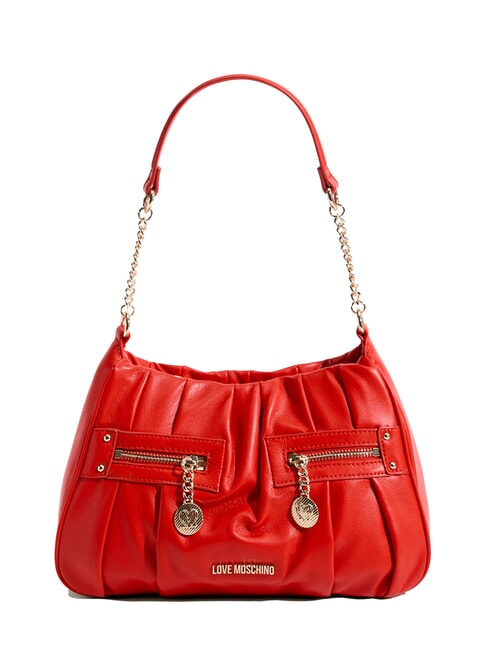 LOVE MOSCHINO BAGGY Borsa a spalla con tasche ROSSO - Borse Donna