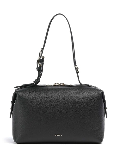 FURLA DOUBLE Borsa a spalla in pelle Nero - Borse Donna