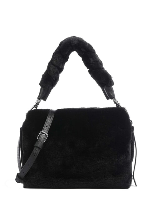 COCCINELLE BOHEME SYNTHETIC FUR Borsa con tracolla Nero - Borse Donna