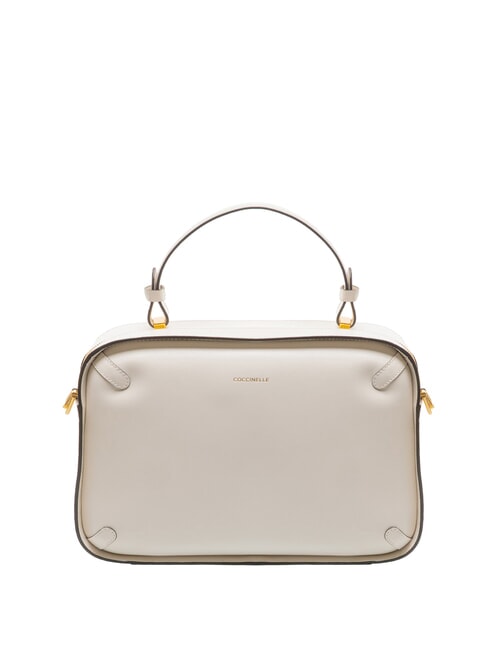 COCCINELLE MALETA CALF Borsa a mano in pelle con tracolla blanco - Borse Donna