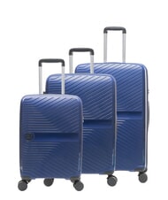 LESAC SLIDE Set Cabin + Medio e Grande espandibili, ultraresistenti - Trolley Rigidi