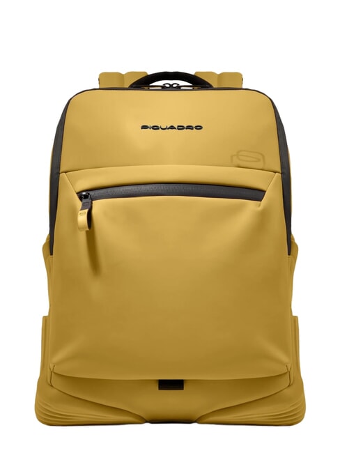 PIQUADRO CORNER SPECIALE GOMMATO  Zaino porta PC 14" Giallo - Zaini da lavoro porta PC