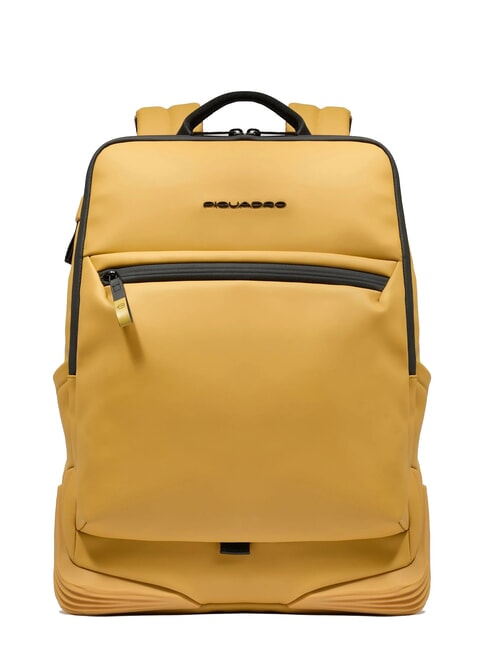 PIQUADRO CORNER SPECIALE GOMMATO Zaino porta pc 15,6" Giallo - Zaini da lavoro porta PC