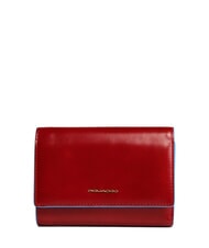 PIQUADRO BLUE SQUARE Portafoglio in pelle ROSSO - Portafogli Donna - 1
