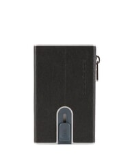 PIQUADRO BLACK SQUARE Portacard slide system - Portafogli Uomo