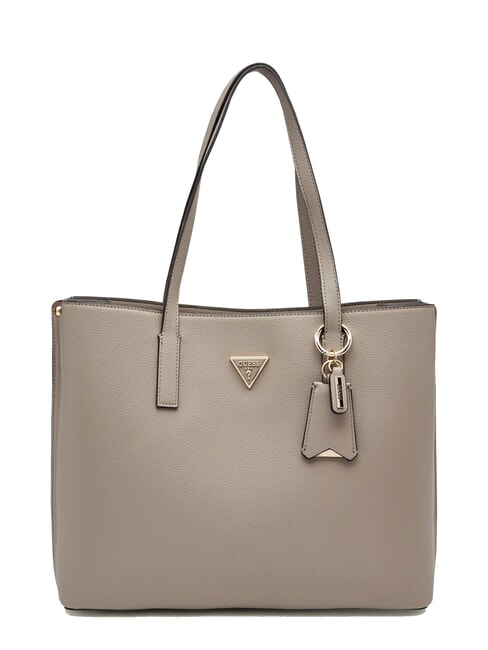 GUESS MERIDIAN 2 Borsa shopping a spalla dark taupe - Borse Donna
