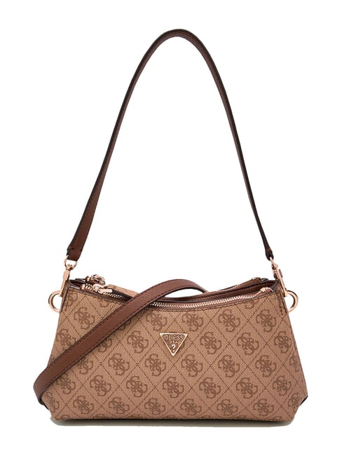GUESS NOELLE 2 Borsa a spalla, a tracolla latte logo/brown - Borse Donna