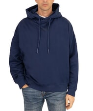 JOHN RICHMOND KAHIN Felpa relaxed fit con cappuccio blue medieval - Felpe Uomo - 1