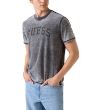 GUESS MARINE LOGO T-shirt a manica corta effetto delav&egrave; - T-shirt Uomo