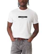 GUESS LOGO BOX T-shirt a manica corta slim fit purwhite - T-shirt Uomo - 1