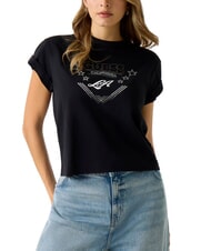 GUESS STARS T-shirt con stampa e borchiette - T-shirt e Top Donna