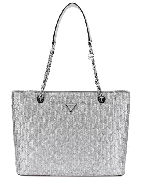 GUESS GIULLY Shopping Bag SILVER - Borse Donna