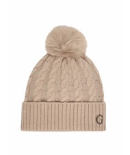 GUESS KNITTED Cappello pom pom ROSE - Cappelli - 1