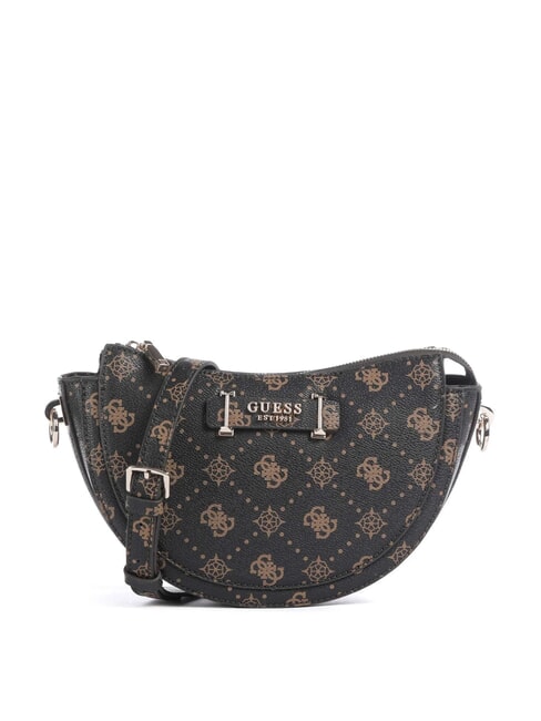 GUESS SILIA Borsa a tracolla espresso logo - Borse Donna