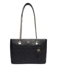 GUESS TISHA Borsa a spalla black logo - Borse Donna - 1