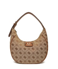GUESS NEDA Borsa hobo a spalla tessuto jacquard - Borse Donna