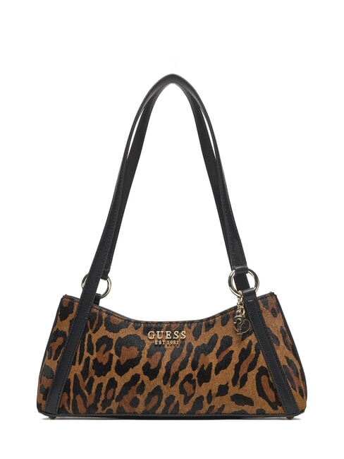 GUESS DOMITILLA Borsa a spalla in pelle st. animalier leopard - Borse Donna