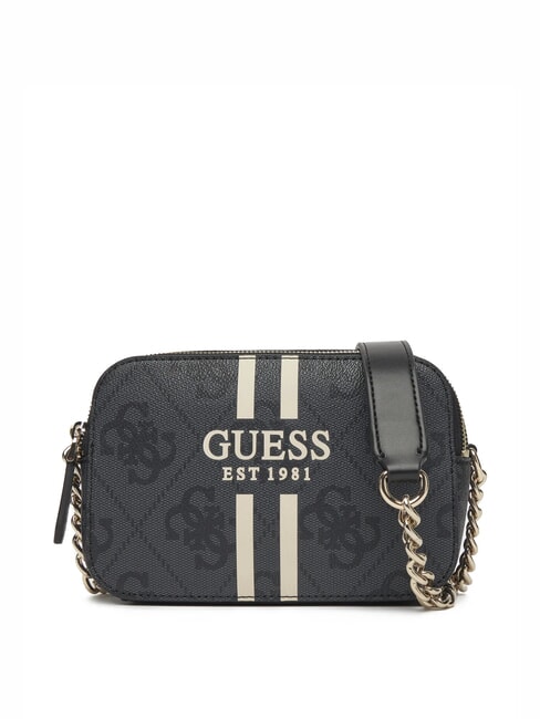 GUESS NOELLE 2 Borsa camera case a tracolla coal - Borse Donna