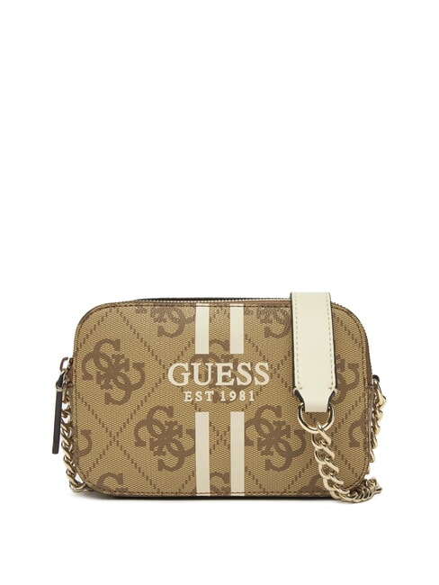 GUESS NOELLE 2 Borsa camera case a tracolla LATTE LOGO - Borse Donna