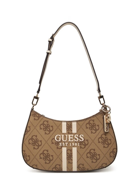 GUESS NOELLE Borsa a spalla logata con stampa LATTE LOGO - Borse Donna