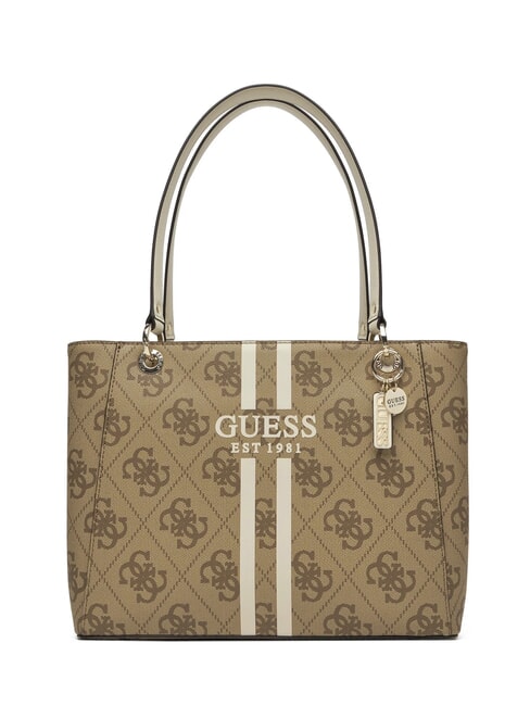 GUESS NOELLE Borsa tote a spalla con stampa LATTE LOGO - Borse Donna