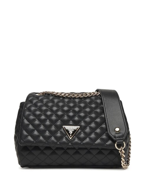 GUESS EVERLEE Borsa trapuntata a spalla, a tracolla NERO - Borse Donna