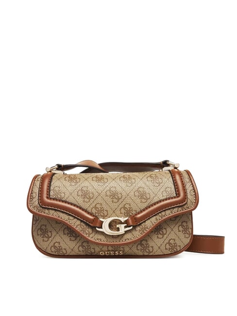 GUESS DEA Borsa piccola a tracolla con flap LATTE LOGO - Borse Donna