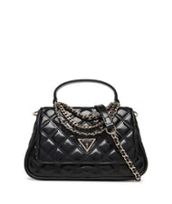 GUESS GIULLY Borsa a mano trapuntata con tracolla NERO - Borse Donna - 1