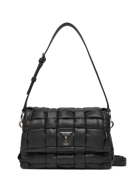 GUESS MARION Borsa a spalla intrecciata con tracolla NERO - Borse Donna
