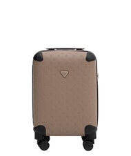 GUESS WILDER 18 Trolley Bagaglio a Mano dark taupe logo - Bagagli a mano - 1