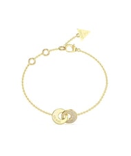 GUESS BLOOMING SUMMER Bracciale con due cerchi intrecciati yellow gold - Bracciali Donna - 1