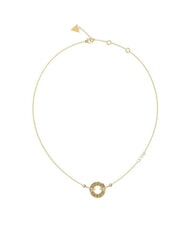 GUESS JUST Collana con cerchio logato yellow gold - Collane - 1