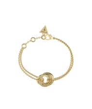 GUESS PERFECT Bracciale con charm cerchi intrecciati yellow gold - Bracciali Donna - 1
