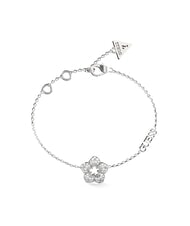 GUESS SHINING WINTER Bracciale con fiore e cristalli SILVER - Bracciali Donna - 1