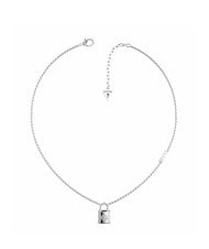 GUESS KEEP ME CLOSE Collana pendente lucchetto con cristalli SILVER - Collane - 1