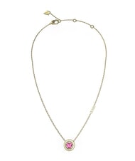GUESS M'AMA NON M'AMA Collana con zircone a cuore yellow gold/fuchsia - Collane - 1