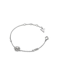 GUESS LA FLEUR Bracciale con charm fiore e cristalli SILVER - Bracciali Donna - 1
