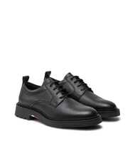 TOMMY HILFIGER HILFIGER COMFORT Scarpa modello derby stringata in pelle black - Scarpe Uomo - 1