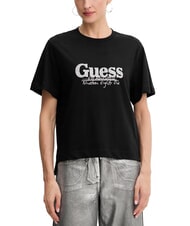 GUESS TOUR DATES T-Shirt in cotone jetbla - T-shirt e Top Donna - 1