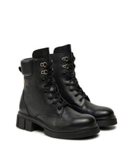 TOMMY HILFIGER LACE -UP BIKE Scarponcini stringati in pelle black - Scarpe Donna - 1
