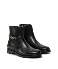 TOMMY HILFIGER TH CHAIN Stivaletti bassi in pelle con zip - Scarpe Donna