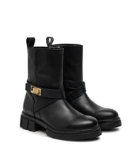TOMMY HILFIGER BIKER Stivaletti in pelle con fibbia - Scarpe Donna