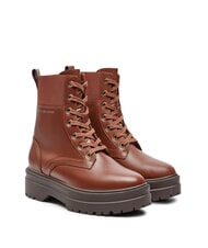 TOMMY HILFIGER TH ELASTIC RIB LACEUP Scarponcini stringati in pelle - Scarpe Donna