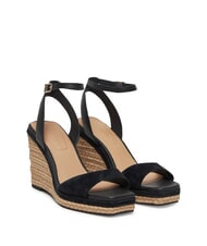 TOMMY HILFIGER TH MONOGRAM Sandali alti in pelle con zeppa - Scarpe Donna